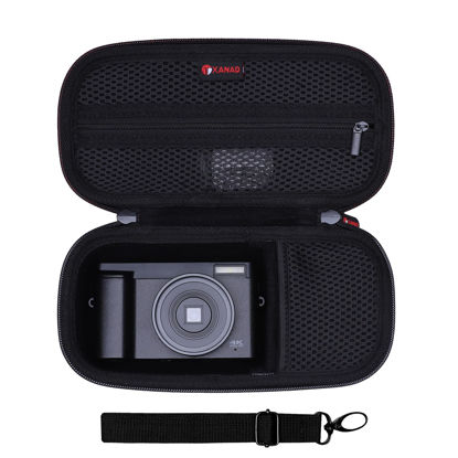 Picture of XANAD Digital Camera Case for Sony Alpha 6400/6700 / 6100/6600, Alpha ZV-E10 II/ZV-E10 / ZV-1/ Gavonde/Duluvulu 4K Vlogging Camera and Other Accessories, with Shoulder Strap (Black)