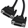 Picture of XANHAM 5 Feet(1.5 Meter) DB15 15 Pin Two Row Straight Through Serial Cable, Double Shielded(Metal Braiding&AL-foil), Female to Female, Black, SC910S07FF
