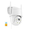 Picture of KKB 4G LTE Cellular Security Camera, Wired Cellular Cam Built-in SIM Card for Outdoor/Indoor, Unlimited Data Plan, No WiFi Security Cameras 2K Color Night Vision, 24/7 Recording, PIR Motion Detection