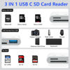 Picture of SD Card Reader USB C 2Pack for iPhone 16/16 Pro/16 Pro Max/16 Plus/15,iPad Pro/Air/Mac/Laptop/Samsung Galaxy,Type C Memory Card Reader Micro SD Card Reader Card Adapter USBC to SD for Digital Camera