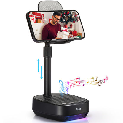Picture of OLES Gifts for Men Him, Cell Phone Stand with Wireless Speaker(7-11’’Height), Birthday Gifts for Men, Gifts Him, Phone Holder for iPhone/Android/Tablet, Unique Gifts for Dad Him Mom, Women Gifts