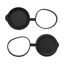 Picture of 50mm Binocular/Monocular Objective Lens Caps Internal Diameter 61.5-64mm Rubber Cover Set Black