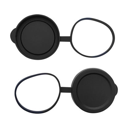 Picture of 56mm Binocular/Monocular Objective Lens Caps Internal Diameter 66.5-69.7mm Rubber Cover Set Black