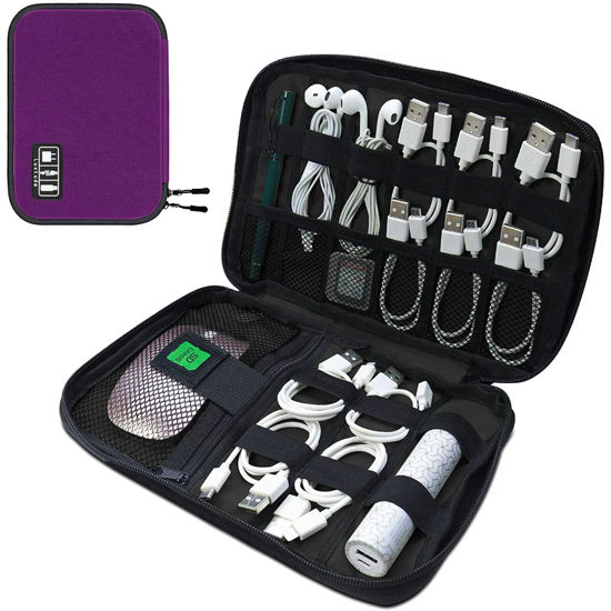Picture of Luxtude Cord Organizer Travel, Cable Organizer Bag, Portable Electronics Organizer, Travel Essentials for Cord Storage/Charger Storage/Cable Storage/Tech Storage