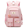 Picture of Laptop Backpacks 15.6 Inch College Backpack Elementary Middle High School Bag Large Cute Bookbags Anti Theft Travel Back Pack Casual Daypack Kids Book Bag for Teens Girls Women Students (Pink)