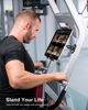 Picture of woleyi Gym Magnetic Tablet Holder - [Strong Magnets] Golf Cart Tablet Mount for Gym with 360° Adjustable Metal Base, Fitness Buddy Accessories, for 4.7-13" Tablet iPad Pro, Air, Mini, iPhone, Galaxy