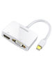 Picture of UGREEN Mini DisplayPort to HDMI VGA Adapter, 4K Thunderbolt 2 Adapter 2 in 1 Mini DP Converter Compatible with MacBook Pro MacBook Air iMac Surface Pro 1 2 3 4 6 Surface Laptop 2 ThinkPad X1, White
