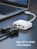 Picture of UGREEN Mini DisplayPort to HDMI VGA Adapter, 4K Thunderbolt 2 Adapter 2 in 1 Mini DP Converter Compatible with MacBook Pro MacBook Air iMac Surface Pro 1 2 3 4 6 Surface Laptop 2 ThinkPad X1, White