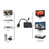 Picture of Cablecc HDMI to VGA & HDMI Female Splitter with Audio Video Cable Converter Adapter for HDTV PC Monitor