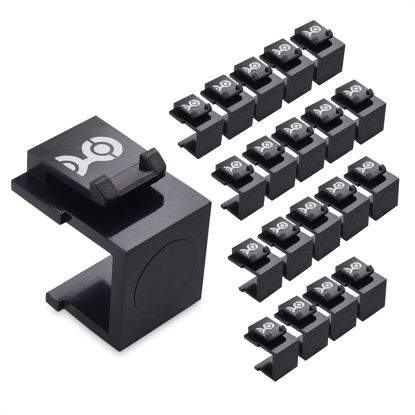 Picture of Cable Matters (20-Pack) Blank Keystone Jack Inserts in Black