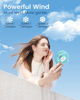 Picture of EasyAcc Mini Handheld Fan, USB Desk Fan Small Personal Portable Stroller Table Fan with Rechargeable Battery Operated Cooling Folding Electric Fan 3-10H Working Hours for Travel Office Outdoor