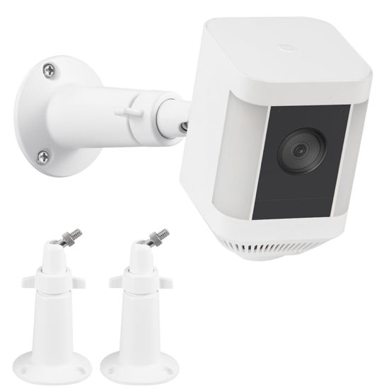 Picture of Adjustable Wall Mount for Ring Spotlight Cam Plus/Pro (Battery), 360°Degree Adjustable and Easy-to-Install Mounting Bracket for Your Security Camera, 2 Pack