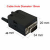 Picture of AISIBO Connector DB9 RS232 D-SUB Female Adapter Serial 9 Pin Port DB9 COB Breakout Terminal Connector Signal Module with Case (Female with Screw)