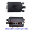 Picture of AISIBO Connector DB9 RS232 D-SUB Female Adapter Serial 9 Pin Port DB9 COB Breakout Terminal Connector Signal Module with Case (Female with Screw)