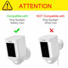 Picture of Fintie Silicone Case for Ring Spotlight Cam, Soft Silicone Weather Resistant Protective Skin Cover for Ring Spotlight Battery HD Security Camera, White