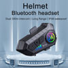 Picture of BTQILEYOO Y10-2X Motorcycle Helmet Bluetooth Headset, Dual 300m intercom, Bluetooth 5.3 Headphone, Smart Noise Reduction, HiFi Level Sound Quality, IPX6 Waterproof, Compatible with All Helmets