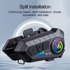 Picture of BTQILEYOO Y10-2X Motorcycle Helmet Bluetooth Headset, Dual 300m intercom, Bluetooth 5.3 Headphone, Smart Noise Reduction, HiFi Level Sound Quality, IPX6 Waterproof, Compatible with All Helmets