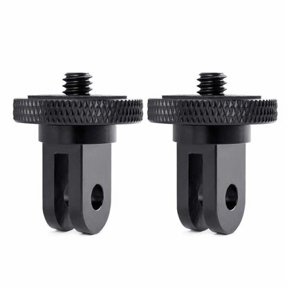 Picture of Camera Tripod Mount for Gopro Adapter, 2Pcs 1/4-20 Screw Conversion Adapter for GoPro Hero10, Insta360 ONE X4 X3, X2, Go 2, DJI OSMO Action and Other Action Cameras