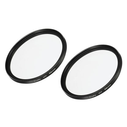 Picture of MECCANIXITY UV Lens Filters, 58mm Slim Frame Multi-Coated Protective Lenses Filter for Camera Photography Accessories, Pack of 2