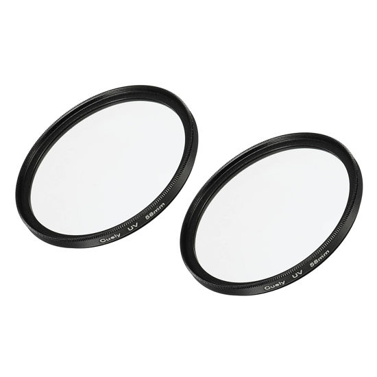 Picture of MECCANIXITY UV Lens Filters, 58mm Slim Frame Multi-Coated Protective Lenses Filter for Camera Photography Accessories, Pack of 2