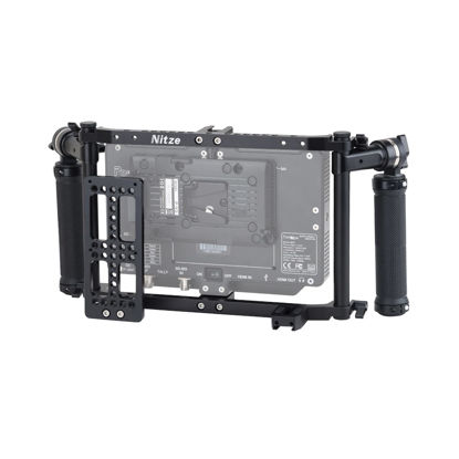 Picture of Nitze Director's Monitor Cage with Adjustable Handles for up to 9 Inch LCD Monitor Universal Monitor Cage - JSQ-002