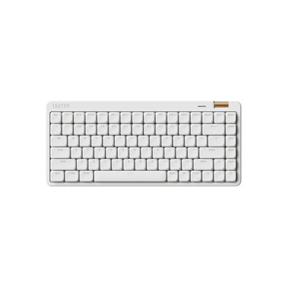 Picture of Flow Lite 84 Keys Low Profile Mechanical Keyboard, 75% Swappable Rechargeable Wireless Keyboard with 2.4G Receiver, Bluetooth and Wired Connection for Windows, Mac/Spector Linear Switches (Off-White)