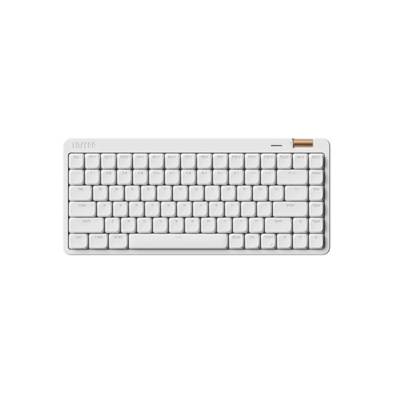 Picture of Flow Lite 84 Keys Low Profile Mechanical Keyboard, 75% Swappable Rechargeable Wireless Keyboard with 2.4G Receiver, Bluetooth and Wired Connection for Windows, Mac/Spector Linear Switches (Off-White)