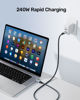 Picture of AGFINEST USB4 Cable for Thunderbolt 4 Cable 6.6FT with 240W Fast Charging 40Gbps Data Transfer 8K@60Hz Video Display USB-C to USB C Cord for MacBook Pro, iPad, iPhone 15, Dock, Hub, SSD