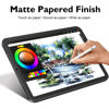 Picture of Esanik 2 Pack Like Paper Glass Screen Protector for iPad mini 7(2024)/iPad Mini 6(2021) 9H Tempered Glass Film with Alignment Frame, Writing Like on Paper, Anti Glare, Apple Pencil Compatible