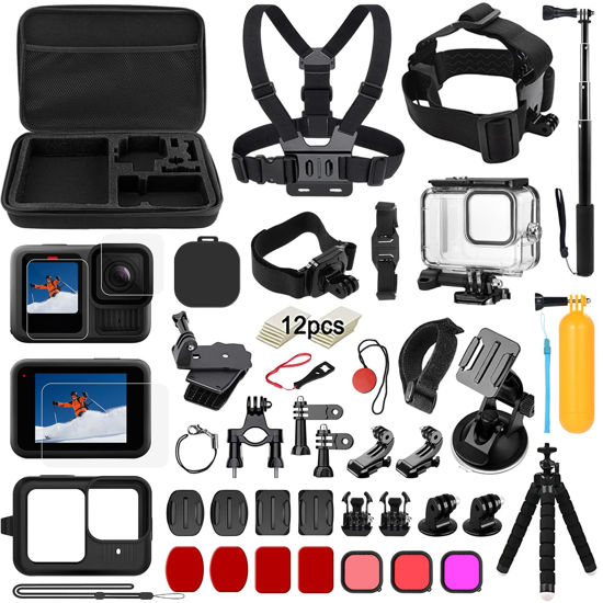 Picture of SGIP Accessories for GoPro Hero 13 Black, Waterproof Protective Cover Housing Bike Mount Selfie Stick, Accessory Set for GoPro Hero 13