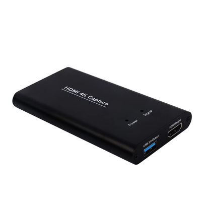 Picture of KuWFi Game Capture Card Switch,Video Capture Card 4K 1080P 60FPS, HDMI to USB 3.0 Converter for Streaming Work with PS4/PC/OBS/Camera