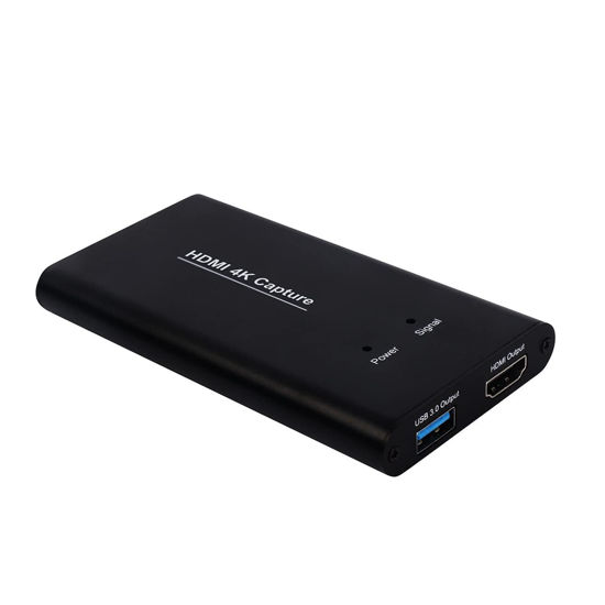 Picture of KuWFi Game Capture Card Switch,Video Capture Card 4K 1080P 60FPS, HDMI to USB 3.0 Converter for Streaming Work with PS4/PC/OBS/Camera
