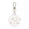 Picture of kate spade new york AirTag Holder with Gold Ring Clip - Protective Case for Apple AirTag - Hollyhock Cream