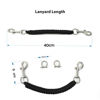 Picture of N+A underwater camera housing carry lanyard Military Grade Parachute Rope Waterproof Case soft handle with 2pcs 316 Stainless Steel Swivel Eye Bolt Snap Hooks