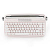 Picture of YUNZII Upgraded Wireless Typewriter Keyboard, Retro Aesthetic with Integrated Stand,Cute Round Keycaps, USB-C/Bluetooth Connection for Table, Phone, PC and Win/Mac/Android (B307, Baby Pink)