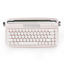 Picture of YUNZII Upgraded Wireless Typewriter Keyboard, Retro Aesthetic with Integrated Stand,Cute Round Keycaps, USB-C/Bluetooth Connection for Table, Phone, PC and Win/Mac/Android (B307, Baby Pink)