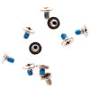 Picture of PartEGG 10pcs M2x3 mm Screws Phillips Flat-Head Replacement for Laptop Desktop PC M.2 SSD WLAN Card Cooling Fan Bottom Case (Silver)