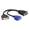 Picture of cablecc DMS-59 Male to DVI 24+5 Female & VGA RG 15pin Female Splitter Extension 15cm