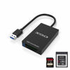 Picture of XQD Card Reader, USB 3.0 XQD/SD Card Reader Dual Slot Memory Card Reader 5Gpbs Super Speed Support Sony G/M Series, Lexar 2933x/1400x USB Mark XQD Card,SD Card for Windows/Mac OS