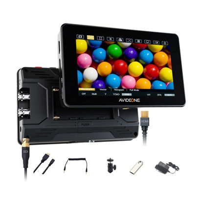 Picture of 5.5'' Camera Field Monitor with Touch Screen, 4K HDMI 3G-SDI Video Monitor with 2000Nits Ultra Brightness 3D-LUT HDR Waveform Vector Scope Histogram