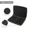 Picture of MOSISO Hard Shell Laptop Case Sleeve, 15.6 inch Computer Bag Compatible with MacBook, HP, Dell, Lenovo, Asus, Notebook, 16 inch Abstract Geometric Waterproof Carrying Case Bag with Strap, Black