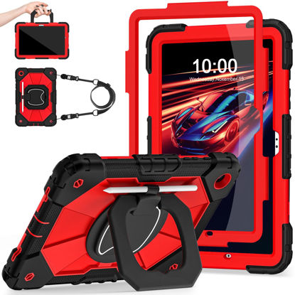 Picture of Auizotl Case for Galaxy Tab A9 Plus Case 11 Inch with Screen Protector/Rotating Stand/Pen Holder,Military Grade Shockproof Cover for Samsung Galaxy A9+/A9 Plus Tablet Case (SM-X210/X216/X218)