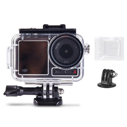 Picture of Waterproof Housing Case for DJI OSMO Action 5 PRO 4 3, Underwater Diving Protective Shell 60M with Bracket Accessories