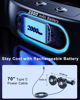 Picture of Nauttxon Battery Fan for Car Backseat with Retractable Long Arm, [Comes with Car Charger & USB C Cable*1] 360°Rotatable 3 Speeds Separate Control Rechargeable Car Fan for Back Seat for Vehicles SUV RV