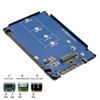 Picture of NFHK B+M Key Socket 2 M.2 NGFF (SATA) SSD to 2.5 SATA Adapter Card Adapter with Black Metal Case