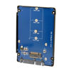 Picture of NFHK B+M Key Socket 2 M.2 NGFF (SATA) SSD to 2.5 SATA Adapter Card Adapter with Black Metal Case