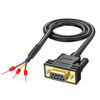 Picture of JUXINICE DB9 Female RS232-235 Pin Serial Extension Cable,D-SUB 9-Pin Connector with Bare Wire End Cable,3 Wire with Wiring Terminals (DB9 Female -235PIN 5FT)