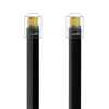 Picture of NECABLES 2Pack RJ12 Cable 2ft Phone Cord RJ12 6P6C Male to Male Straight Wired for Both Data and Voice Use Black - 2 Feet