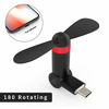 Picture of Type C Mini Fan(2 pack), 180 Rotating Portable USB-C Cool Cooler Mobile Phone Fan Compatible with Pixel 3/ 3XL/ 2XL/ HTC/Huawei/LeEco/Samsung/Essential PH-1 and More