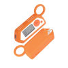 Picture of Healvaluefit Silicone Protective Case for Flipper Zero with Carrying Ring, Soft Protector Case Cover for Flipper Zero, Great for Hackers - Orange